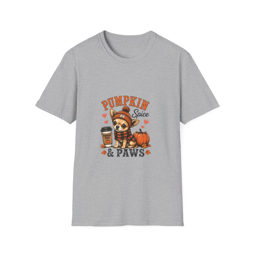 Pumpkin Spice & Paws T-Shirt — Cute Fall Chihuahua Tee